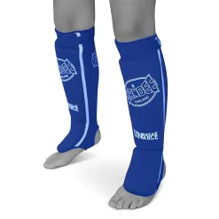 Sandee Slip-on Competition Shinguards- Blue/White