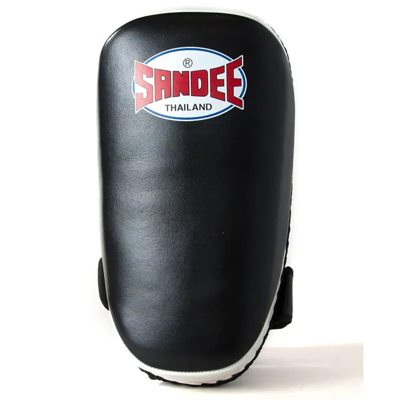 Sandee CTP1 Curved Thai Kick Pads- Black White 2 Sandee CTP1 Curved Thai Kick Pads- Black White - Image 2