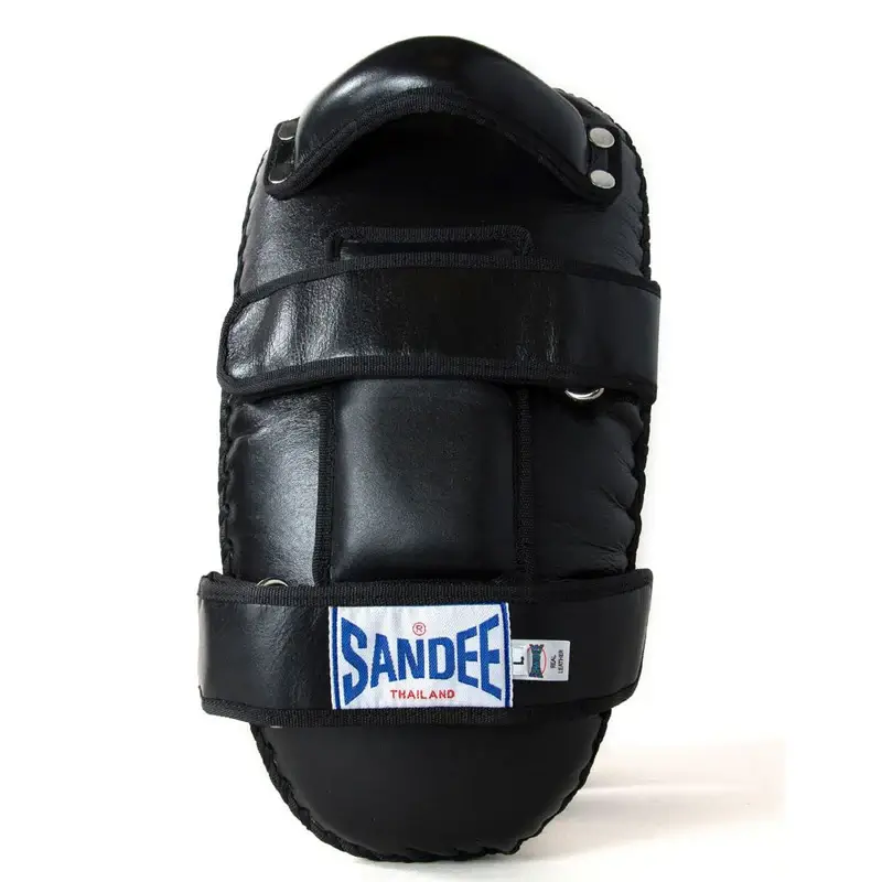 Sandee CTP1 Curved Thai Kick Pads- Black White 3 Sandee CTP1 Curved Thai Kick Pads- Black White - Image 3