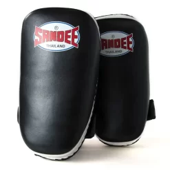 Sandee CTP1 Curved Thai Kick Pads- Black White 8 Sandee CTP1 Curved Thai Kick Pads- Black White -Fight Gear Shop CTP1 BLKWHI 4