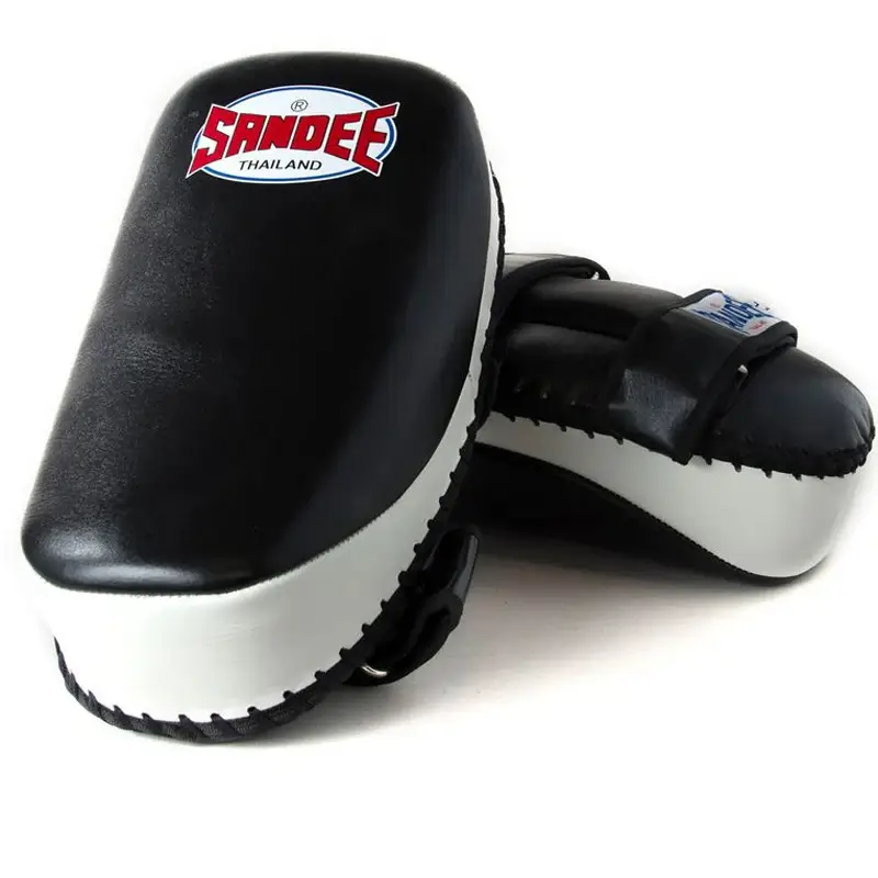 Sandee CTP1 Curved Thai Kick Pads- Black White 5 Sandee CTP1 Curved Thai Kick Pads- Black White - Image 5