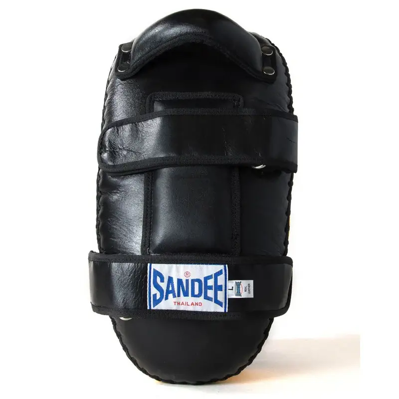 Sandee CTP1 Curved Thai Kick Pads- Black Yellow 3 Sandee CTP1 Curved Thai Kick Pads- Black Yellow - Image 3