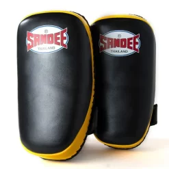 Sandee CTP1 Curved Thai Kick Pads- Black Yellow 8 Sandee CTP1 Curved Thai Kick Pads- Black Yellow -Fight Gear Shop CTP1 BLKYEL 4