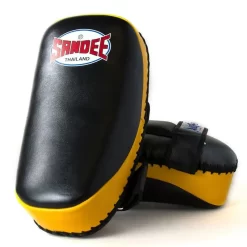 Sandee CTP1 Curved Thai Kick Pads- Black Yellow 9 Sandee CTP1 Curved Thai Kick Pads- Black Yellow -Fight Gear Shop CTP1 BLKYEL 5
