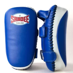 Sandee CTP1 Curved Thai Kick Pads- Blue White