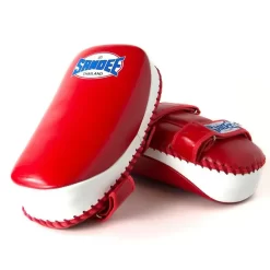 Sandee CTP1 Curved Thai Kick Pads- Red White -Fight Gear Shop CTP1 REDWHI 5