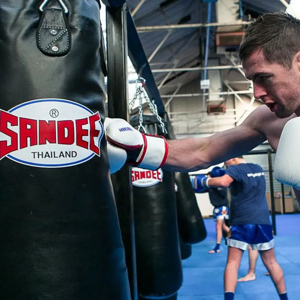 Sandee Full Leather Punch Bag- Black 4 Sandee Full Leather Punch Bag- Black - Image 4