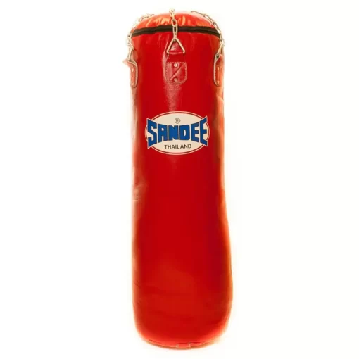Sandee Full Leather Punch Bag- Red -Fight Gear Shop FLPB1 RED 1