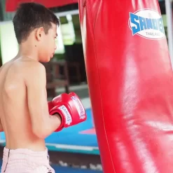 Sandee Full Leather Punch Bag- Red -Fight Gear Shop FLPB1 RED 5