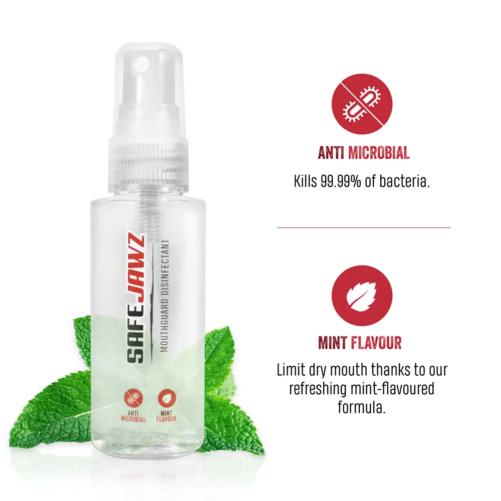 SafeJawz Mouthguard Disinfectant Spray 2 SafeJawz Mouthguard Disinfectant Spray - Image 2