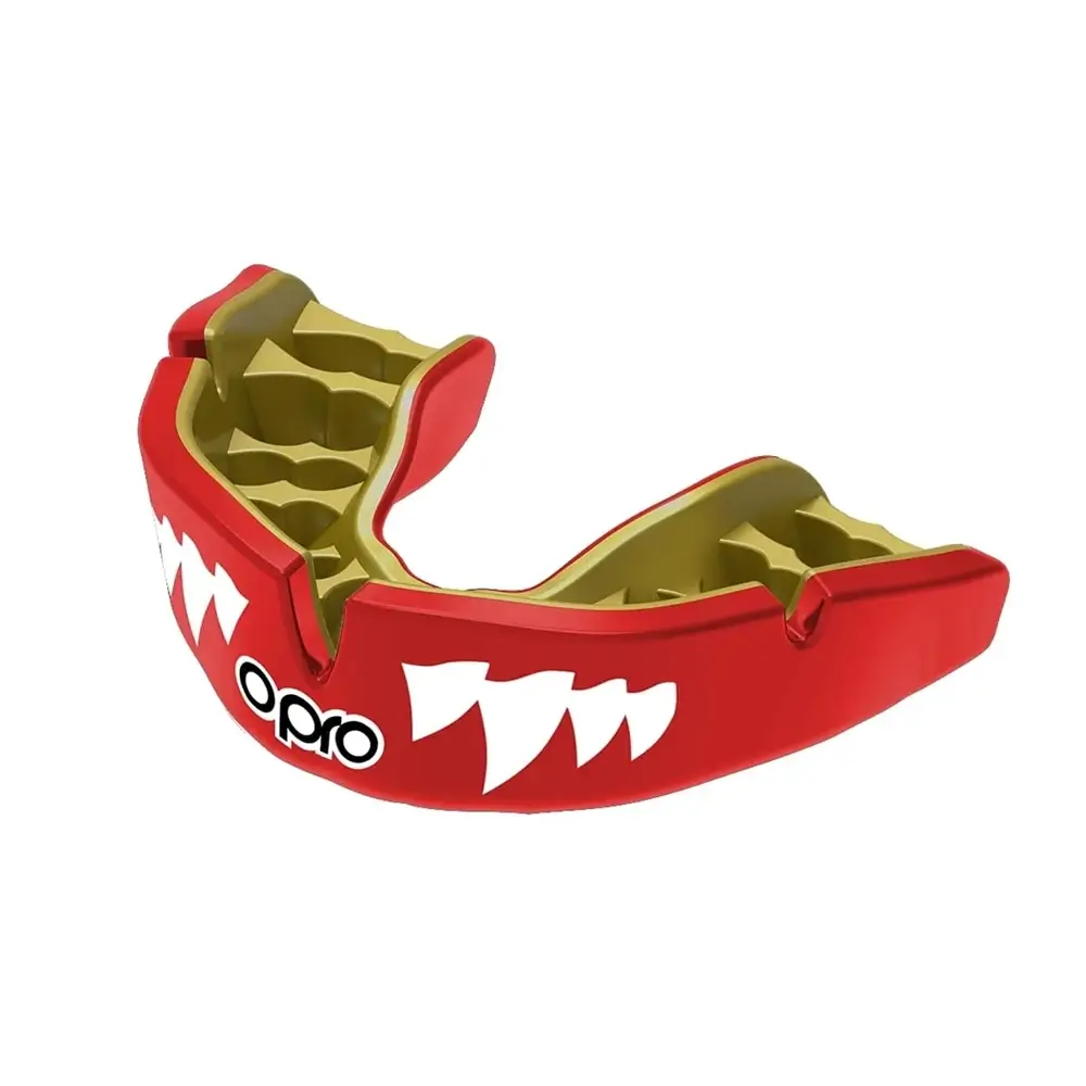 Opro Instant Custom Fit Jaws Red Mouthguard 1 Opro Instant Custom Fit Jaws Red Mouthguard