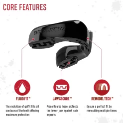SafeJawz Intro Series Black Mouthguard 8 SafeJawz Intro Series Black Mouthguard -Fight Gear Shop Intro Black 3