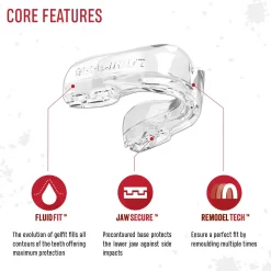SafeJawz Intro Series Clear Mouthguard -Fight Gear Shop Intro Clear 3