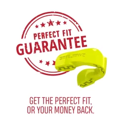 SafeJawz Intro Series Fluro Yellow Mouthguard -Fight Gear Shop Intro Fluro Yellow 5