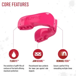 SafeJawz Intro Series Pink Mouthguard -Fight Gear Shop Intro Pink 3