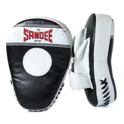 Sandee Sport Curved Focus Mitts- Black White