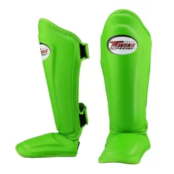 Twins SGL10 Green Double Padded Shin Guards