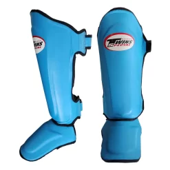Twins SGL10 Light Blue Double Padded Shin Guards