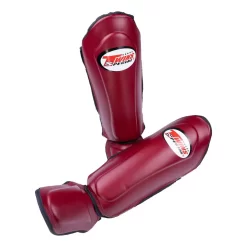 Twins SGL10 Maroon Double Padded Shin Guards