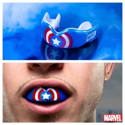 SafeJawz Marvel Captain America Mouthguard -Fight Gear Shop SJ CA 6