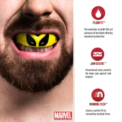 SafeJawz Marvel Wolverine Mouthguard Adult -Fight Gear Shop SJ Wolverine 4