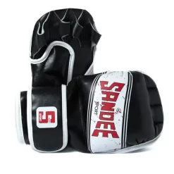 Sandee Sport MMA Sparring Gloves- Black White