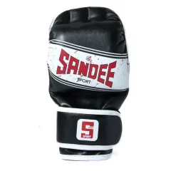 Sandee Sport MMA Sparring Gloves- Black White -Fight Gear Shop SMSG2 BLKWHI 3