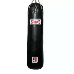 Sandee Sport- Synthetic Leather 5FT Punch Bag-Black