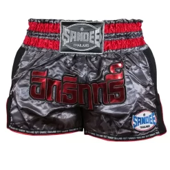 Sandee Muay Thai Shorts Supernatural Power – Black/Red