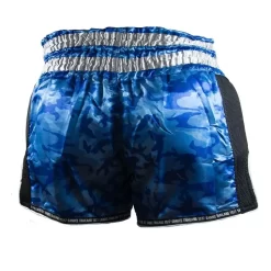Sandee Muay Thai Shorts Supernatural Power – Blue -Fight Gear Shop TS3 SUPER BLUCARSLBLK 3