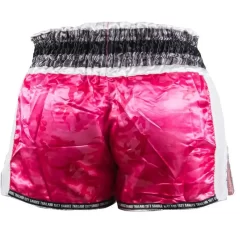 Sandee Muay Thai Shorts Supernatural Power – Pink -Fight Gear Shop TS3 SUPER PNKWHISILBLK 3