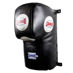 Sandee Full Leather Upper Cut Wall Unit-Black