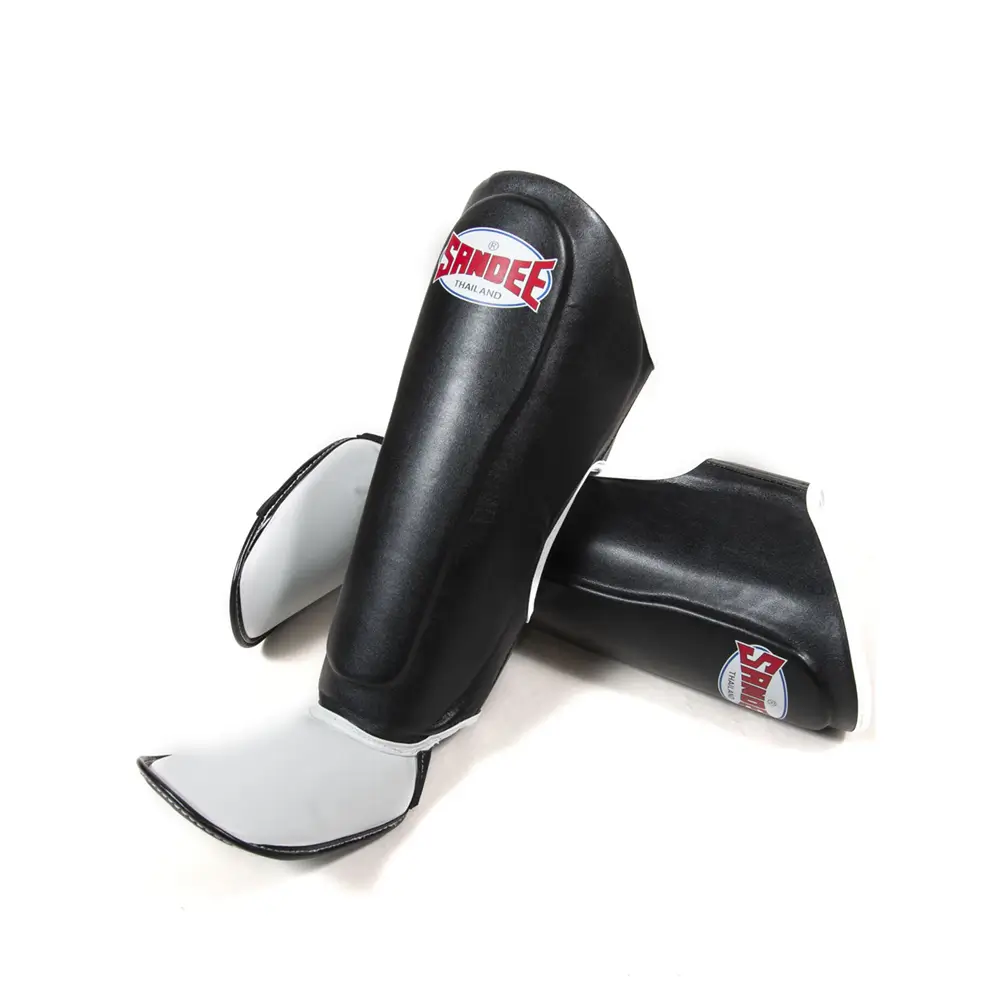 Sandee Authentic Black White Shin Guards 1 Sandee Authentic Black White Shin Guards