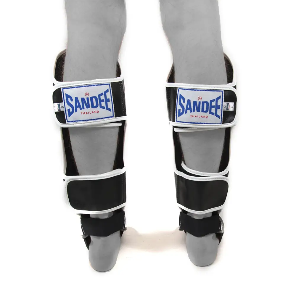 Sandee Authentic Black White Shin Guards 4 Sandee Authentic Black White Shin Guards - Image 4