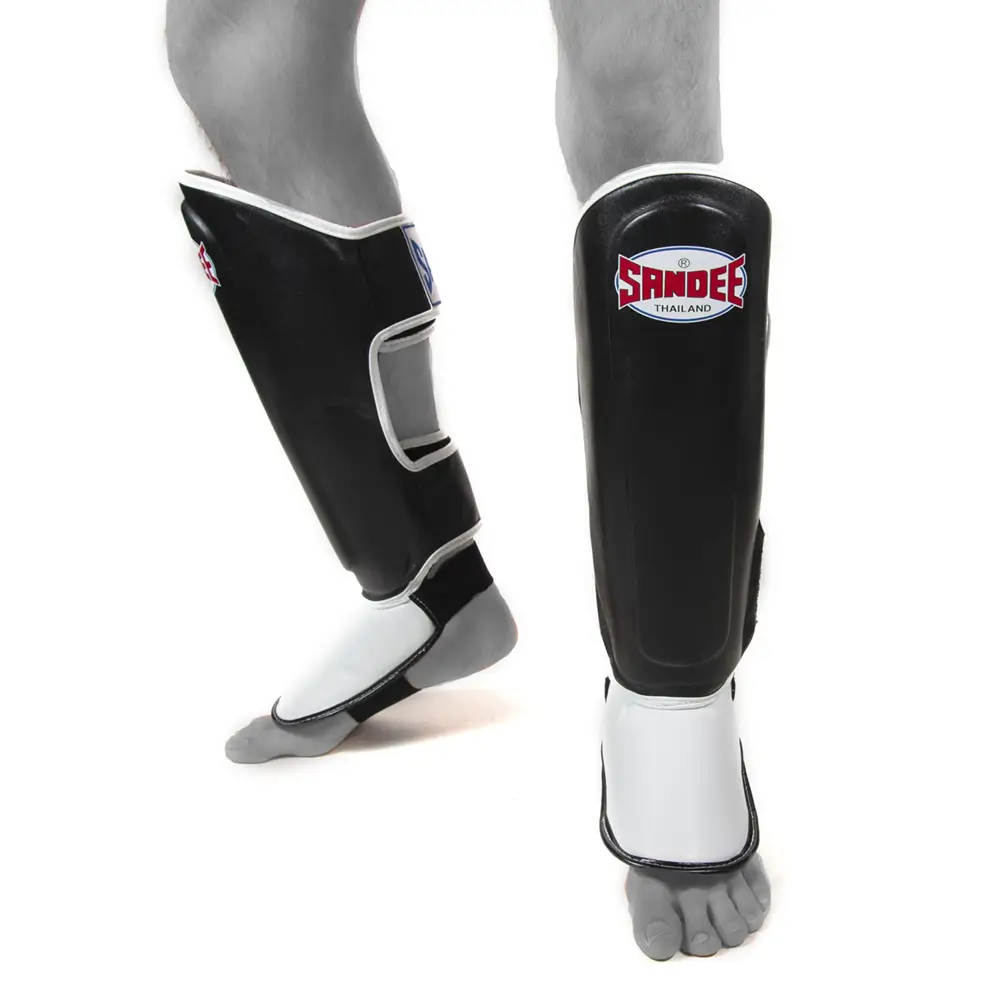 Sandee Authentic Black White Shin Guards 3 Sandee Authentic Black White Shin Guards - Image 3