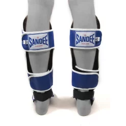 Sandee Authentic Blue White Shin Guards -Fight Gear Shop asg2 buwh 4