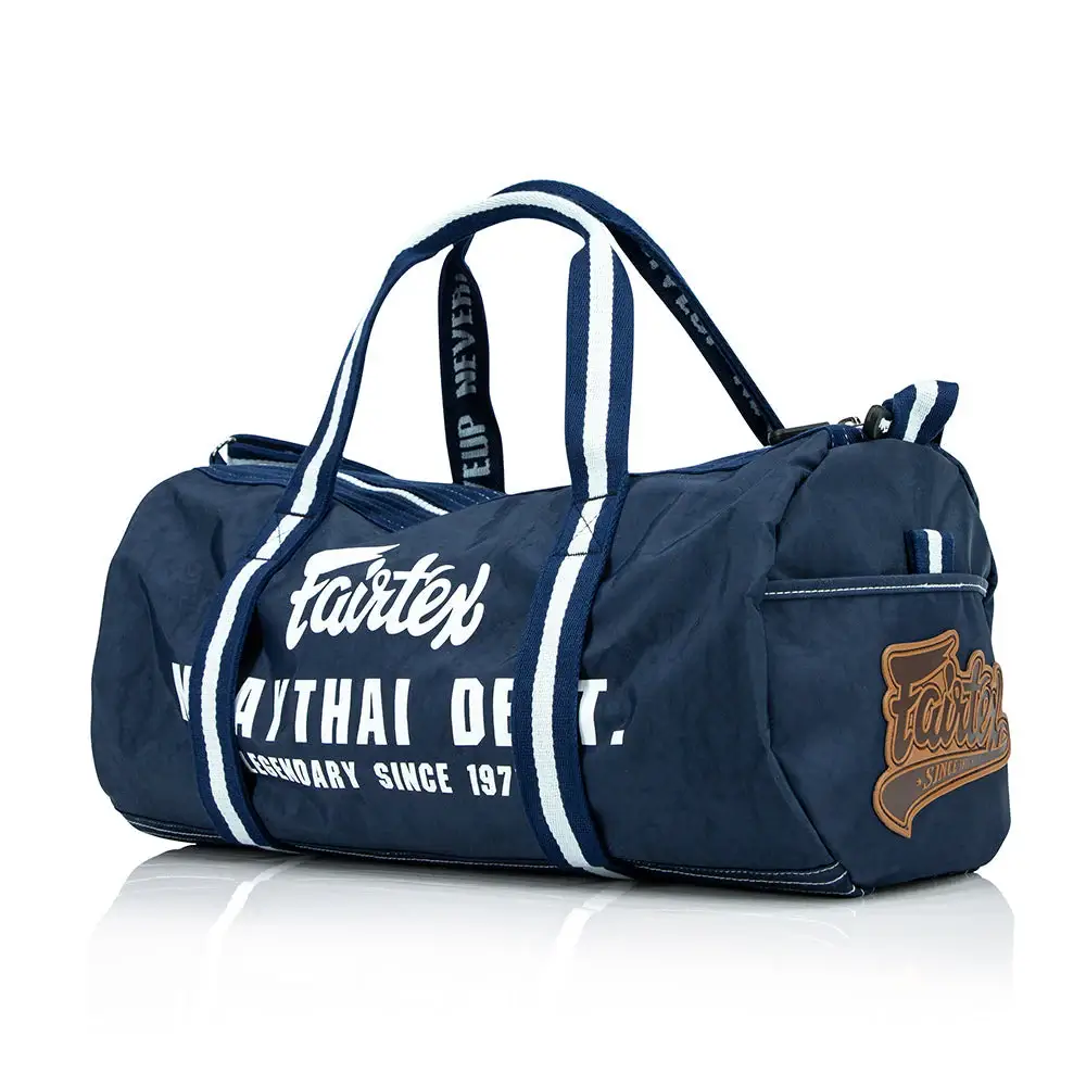 Fairtex BAG9 Retro Style Gym Bag-Navy 1 Fairtex BAG9 Retro Style Gym Bag-Navy
