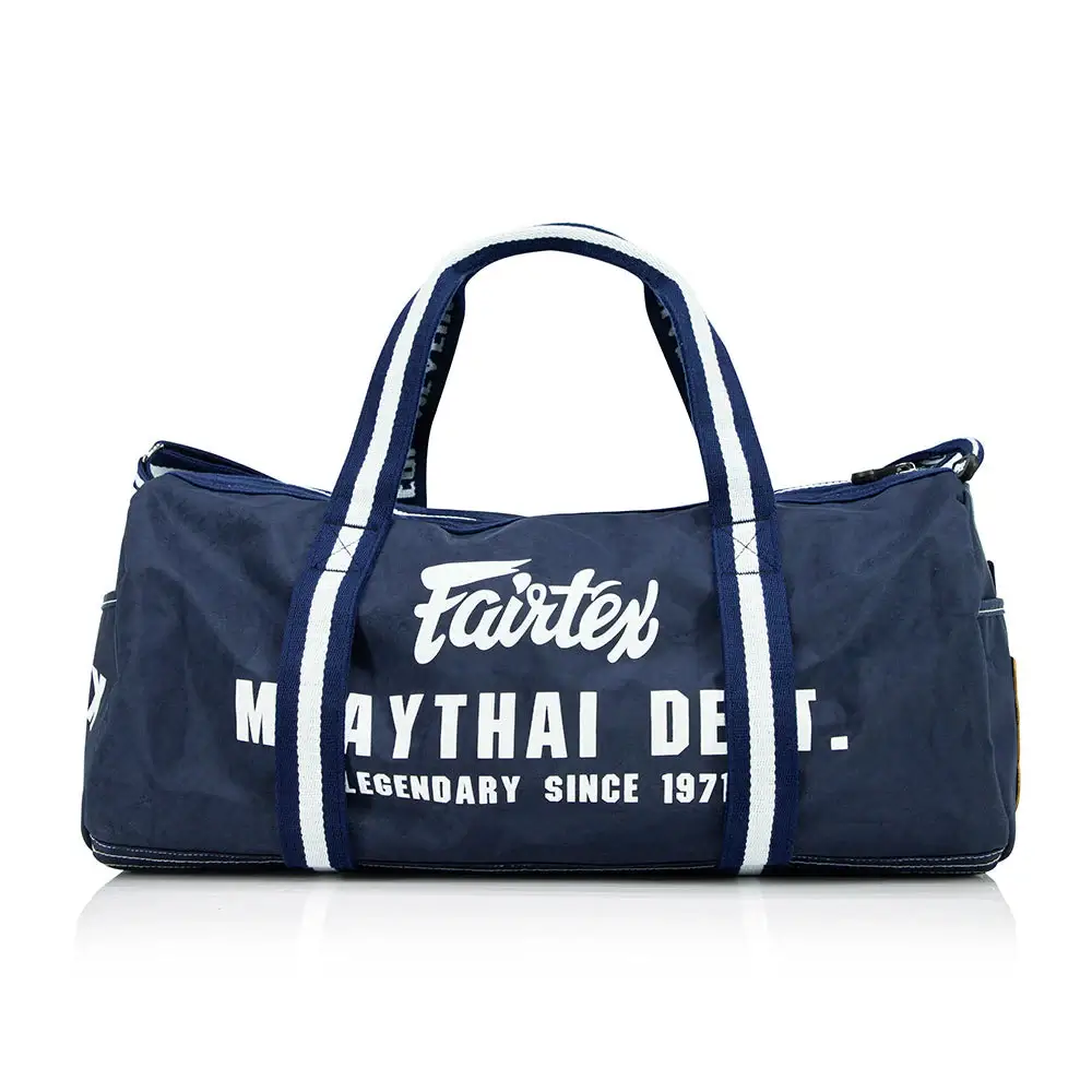Fairtex BAG9 Retro Style Gym Bag-Navy 2 Fairtex BAG9 Retro Style Gym Bag-Navy - Image 2