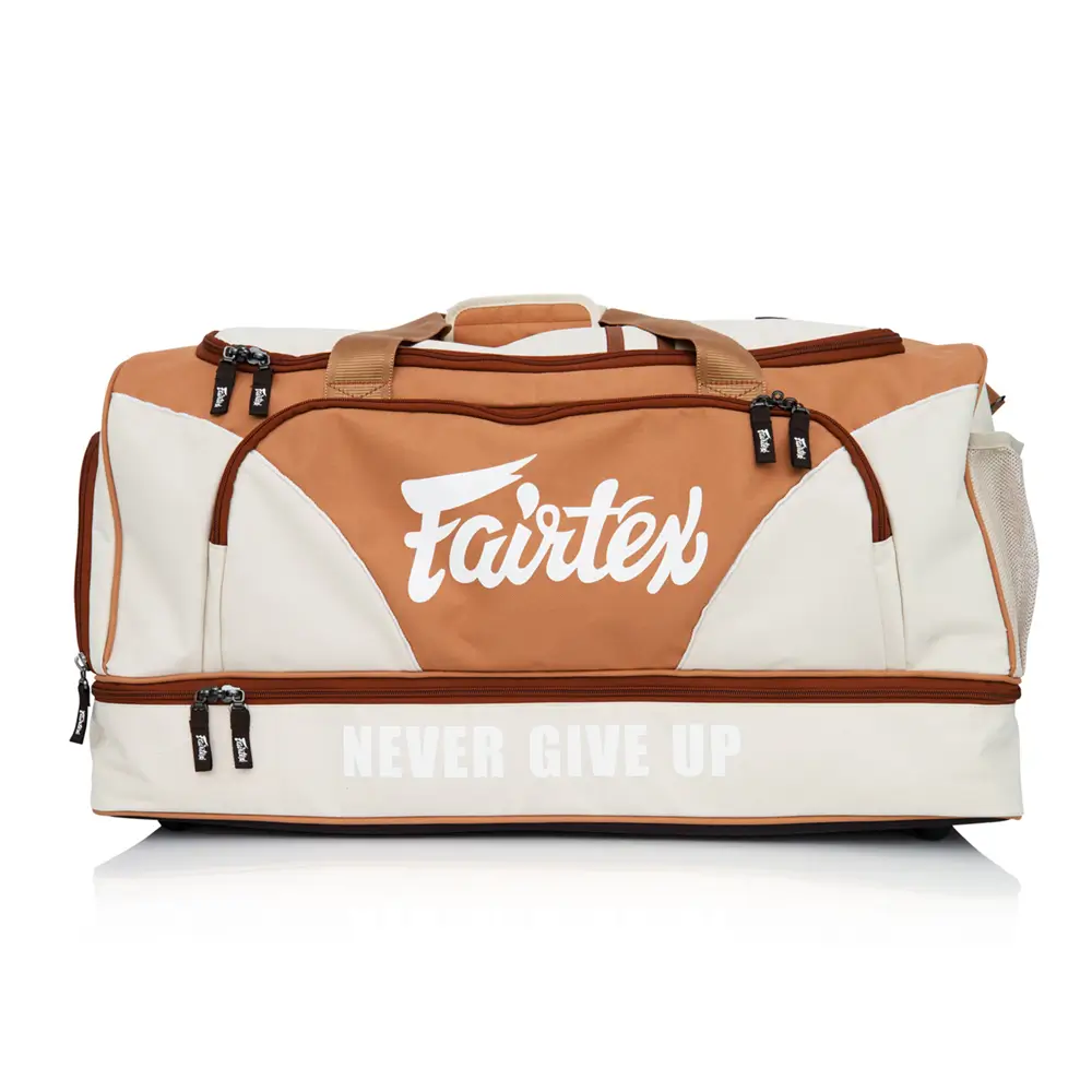 Fairtex BAG2 Vintage Khaki Heavy Duty Gym Bag 2 Fairtex BAG2 Vintage Khaki Heavy Duty Gym Bag - Image 2