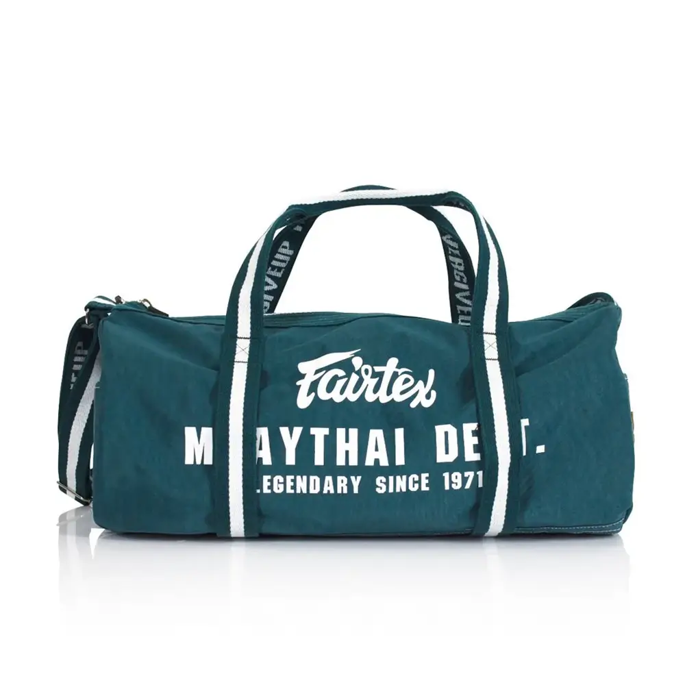 Fairtex BAG9 Retro Style Gym Bag-Green 3 Fairtex BAG9 Retro Style Gym Bag-Green - Image 3