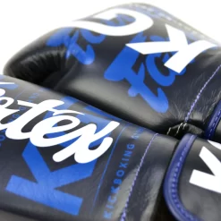 Fairtex X KGP Blue Muay Thai Gloves -Fight Gear Shop bgv kgp bu 5