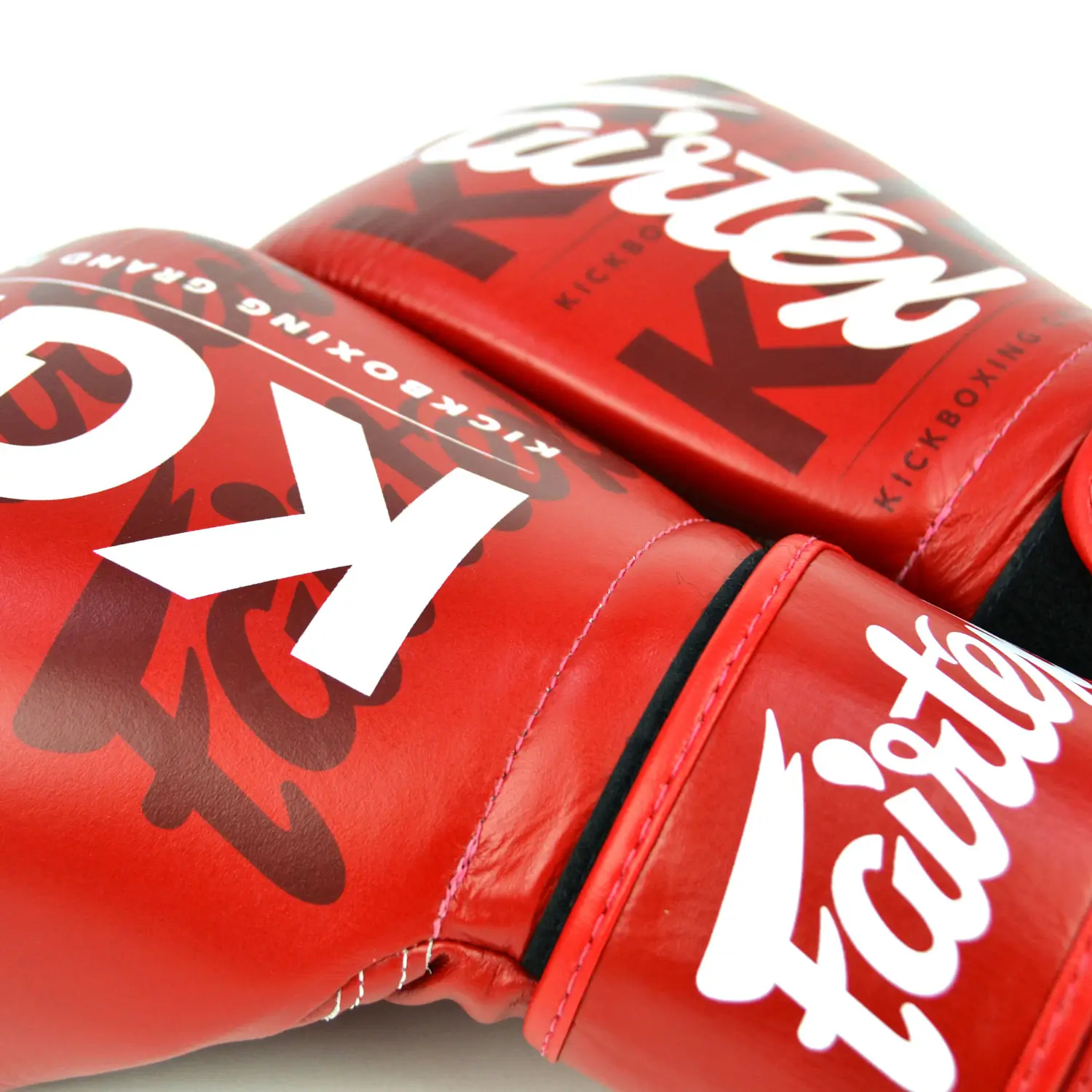 Fairtex X KGP Red Muay Thai Gloves 5 Fairtex X KGP Red Muay Thai Gloves - Image 5
