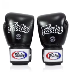 Fairtex BGV1 Black Muay Thai Gloves -Fight Gear Shop bgv1 b bk 2
