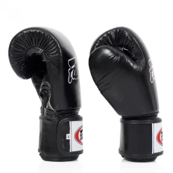Fairtex BGV1 Black Muay Thai Gloves -Fight Gear Shop bgv1 b bk 4