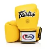 Fairtex BGV1-B Yellow Breathable Muay Thai Gloves