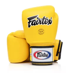 Fairtex BGV1-B Yellow Breathable Muay Thai Gloves