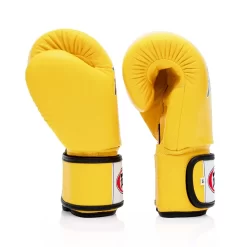 Fairtex BGV1 Yellow Muay Thai Gloves -Fight Gear Shop bgv1 yellow 3 1