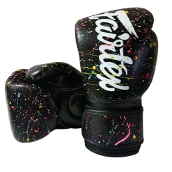 Fairtex BGV14 Painter Black Muay Thai Gloves
