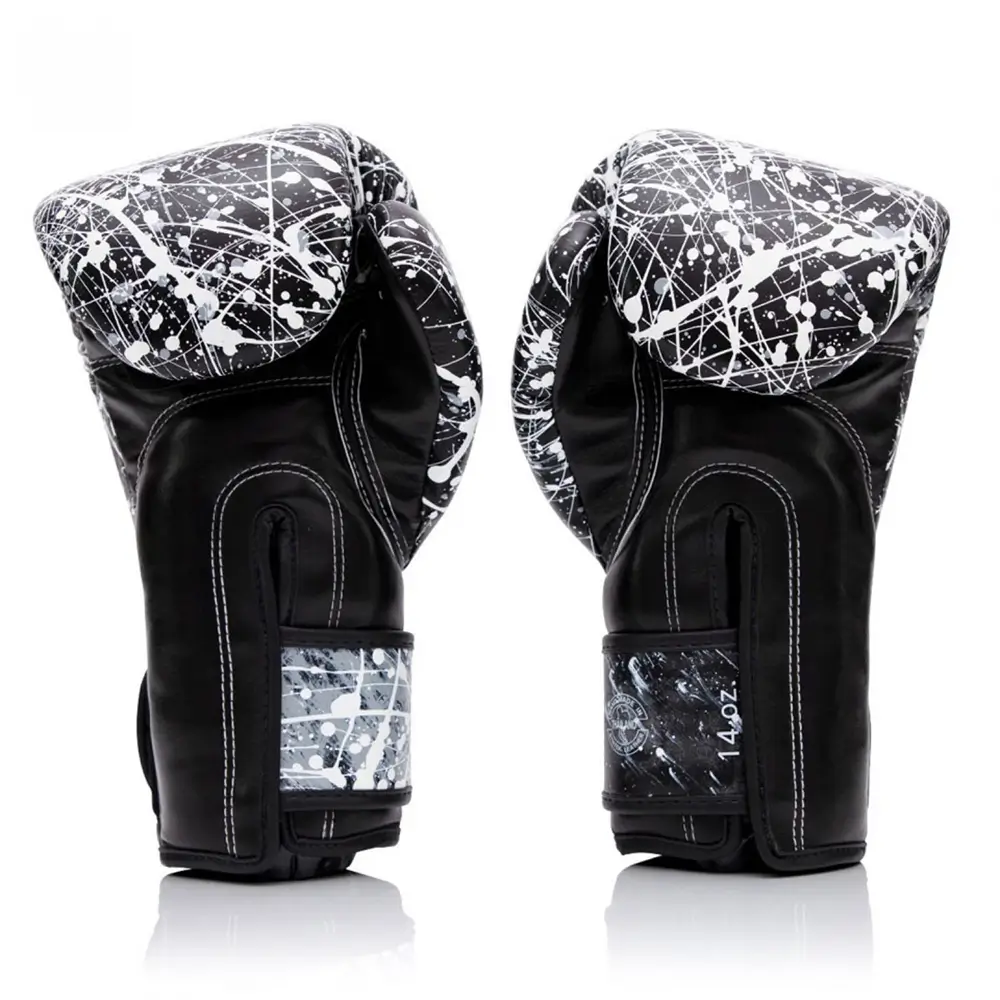 Fairtex BGV14 Painter Black White Muay Thai Gloves 4 Fairtex BGV14 Painter Black White Muay Thai Gloves - Image 4