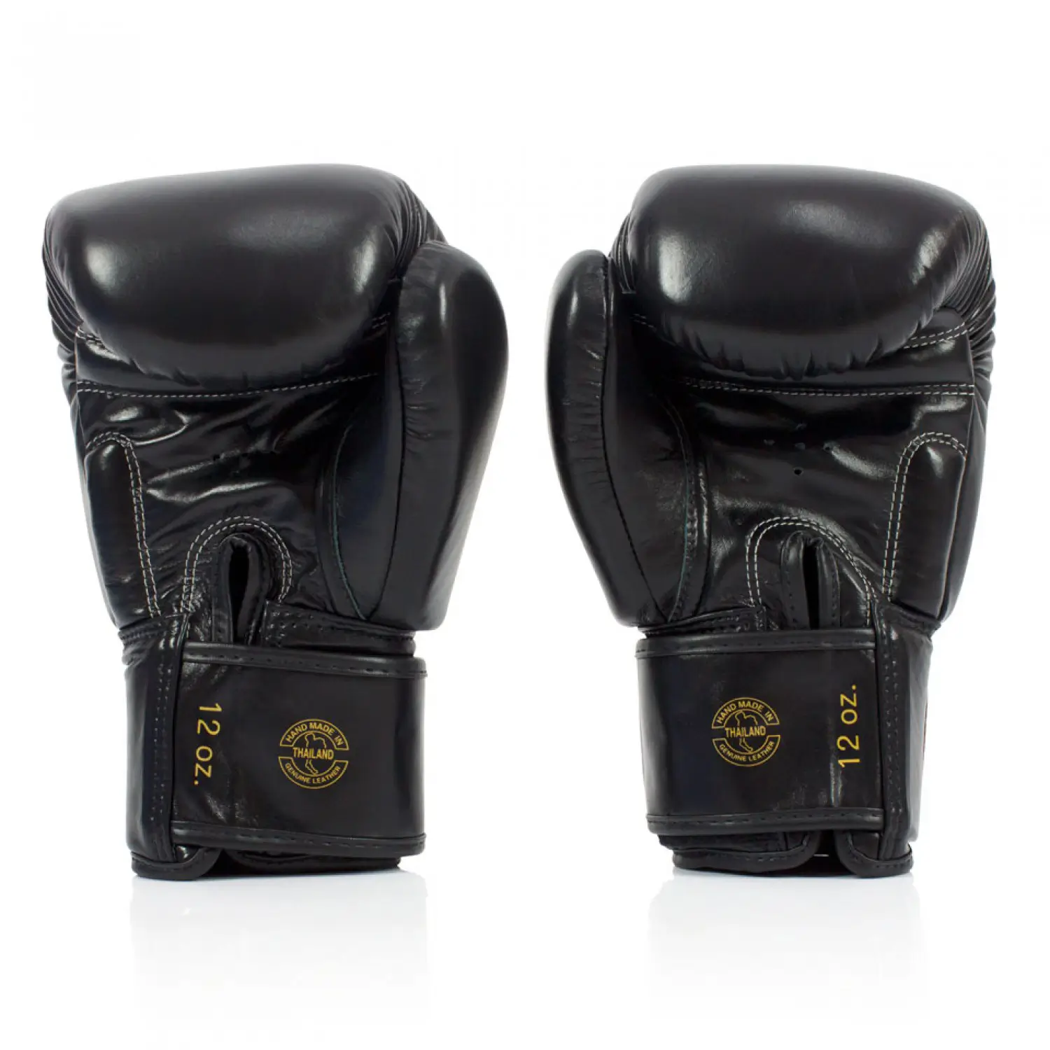 Fairtex BGV19 Black Deluxe Tight-Fit Muay Thai Gloves 3 Fairtex BGV19 Black Deluxe Tight-Fit Muay Thai Gloves - Image 3